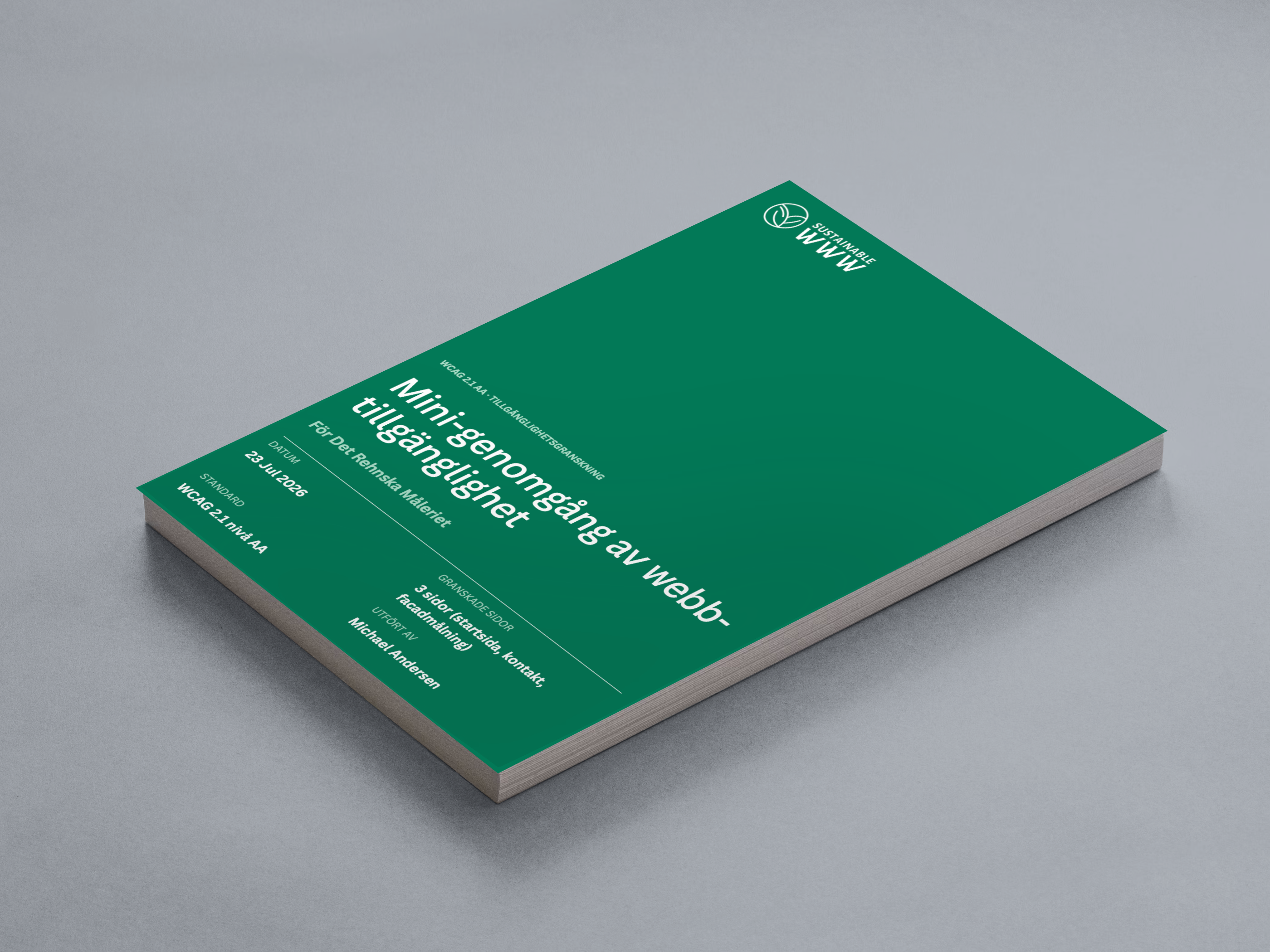 Mockup av en liggande version av rapportomslaget.